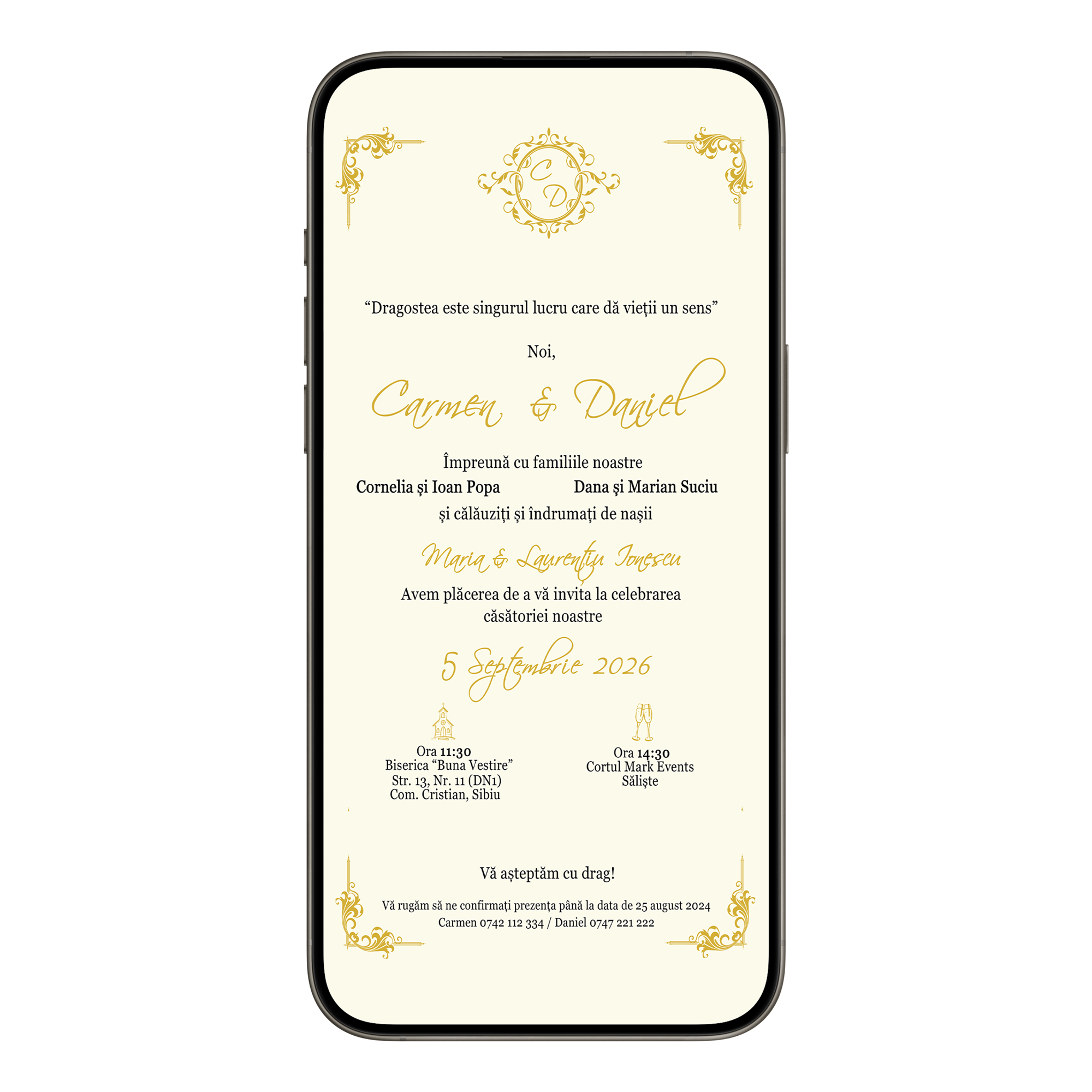 invitatie_nunta_stil_clasic